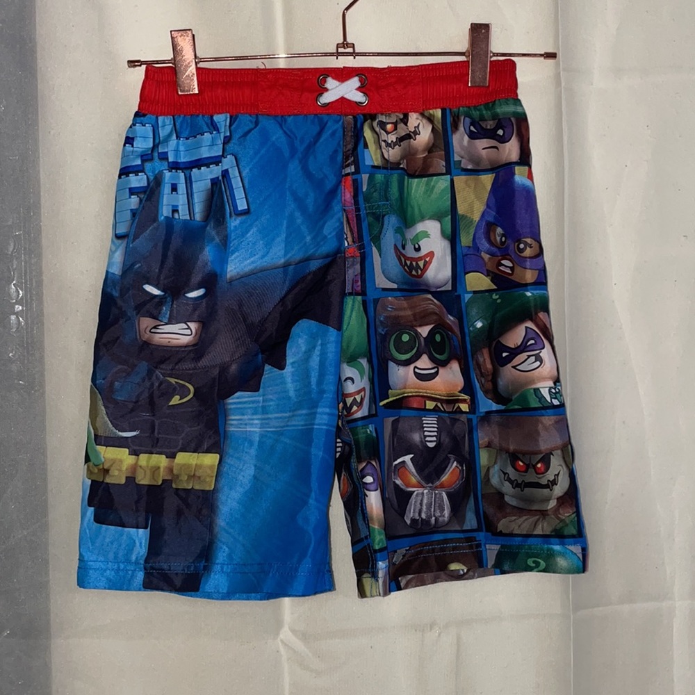 LEGO Batman Swim Shorts EUC Boys 8